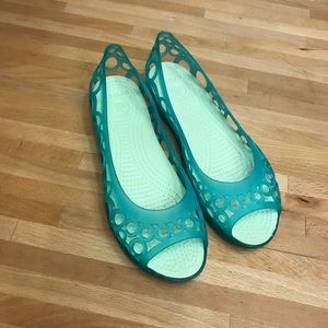 Jelly Crocs Flats